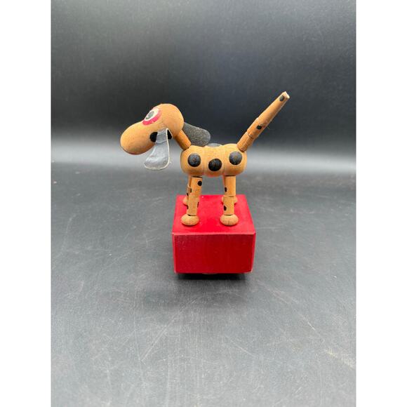 Vintage 1940’s Wooden Push-Button String Puppet “Trix” –Works Like New - Picture 2 of 8